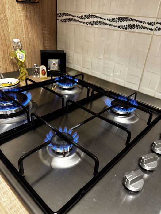 Vand plita incorporabila Arctic , Gaz , 4 arzatoare 61 cm Inox