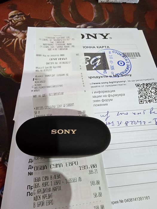 Sony WF-1000XM5 нови с гаранция 2 години