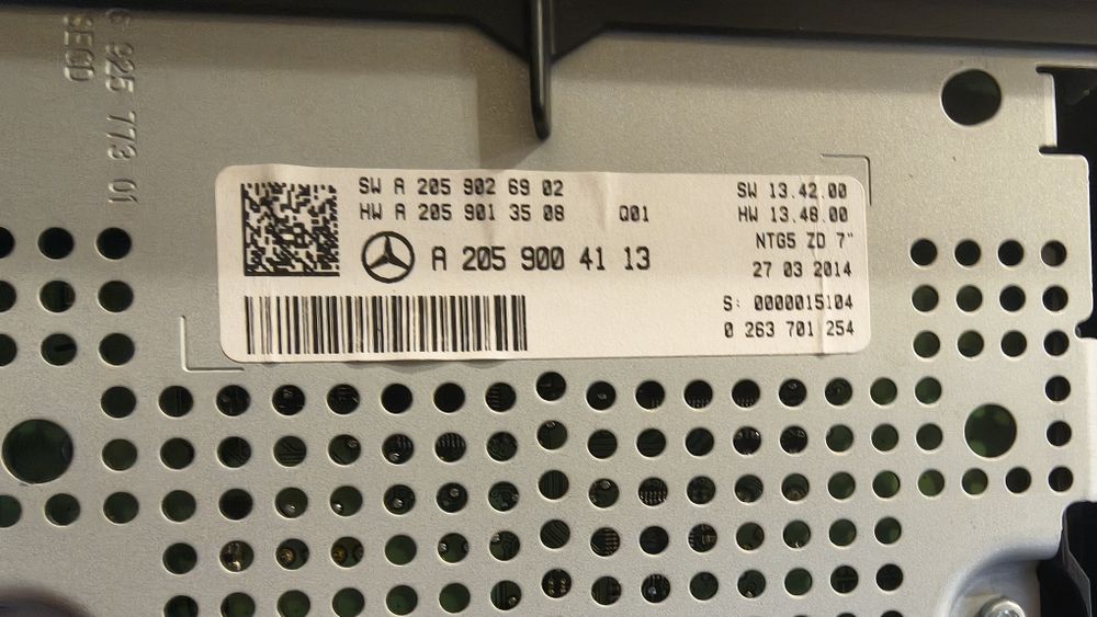 Display Radio Mercedes C Class