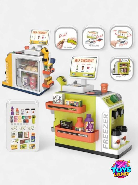 Детский игрушечный супермаркет - Self Checkout Market