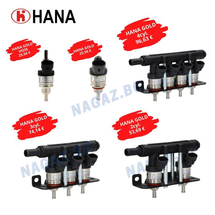 НОВИ!Газови инжектори RAIL,VALTEK,ALBIEN,HANA injektori gazovinjekcion