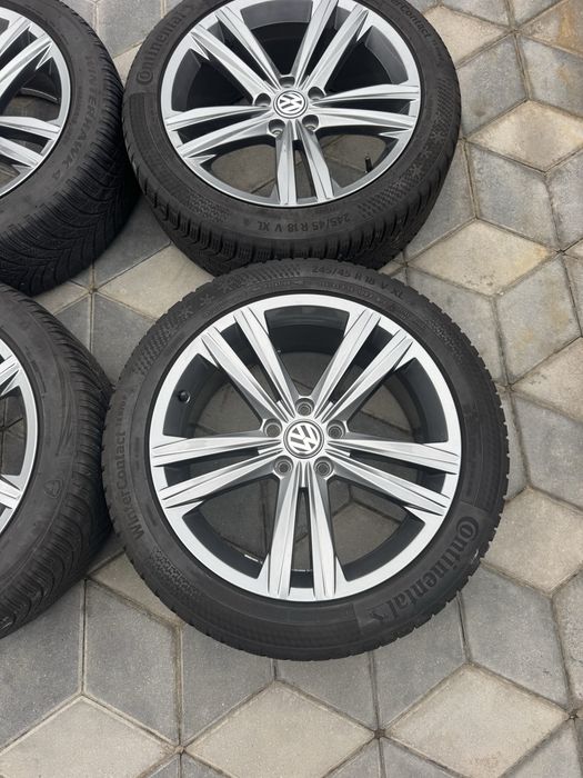 Jante Vw R-Line R18(5x112)”Arteon/Passat/Golf 5/6/7/8/Caddy/Eos/Cupra/Seat/Skoda/Audi~