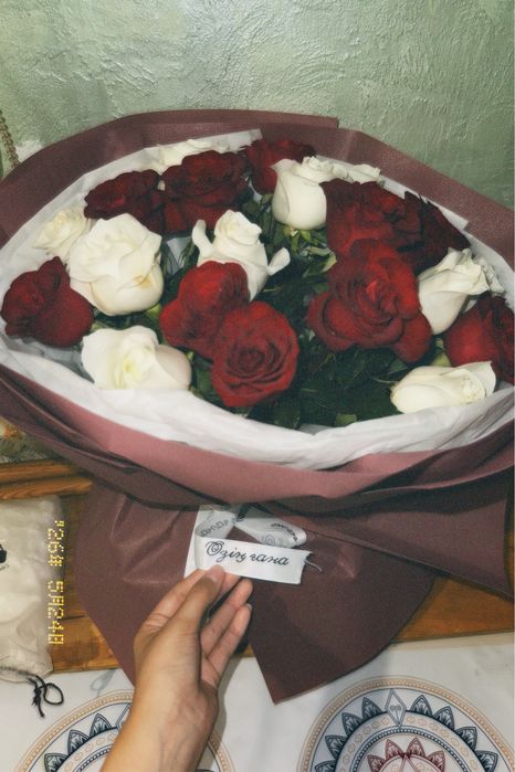 Цветы 21штук қызылорда