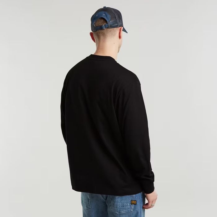 Оригинална блуза G-Star Raw Center M Oversized нова мъжка черна фланел