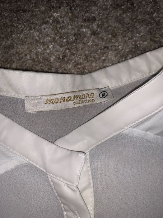 Прозрачна дамска риза бяла