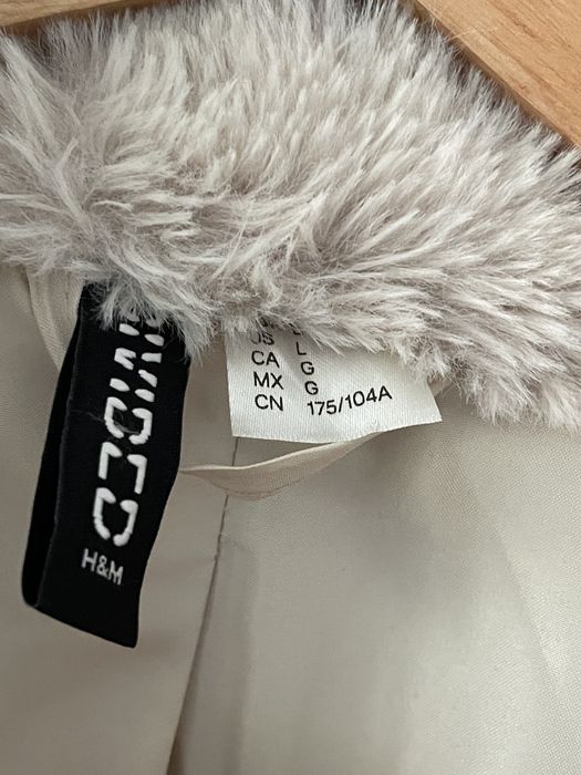 H&M blana artificiala jacheta