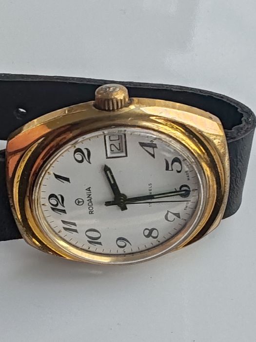 Ceas Rodania Calendar Int Manuala 34x38 mm Funcționează excelent!