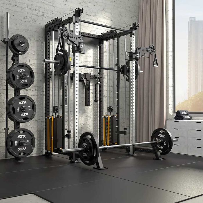 Half Rack Кросоувър Станция 2 х 90 кг и Смит Машина / Фитнес Уред