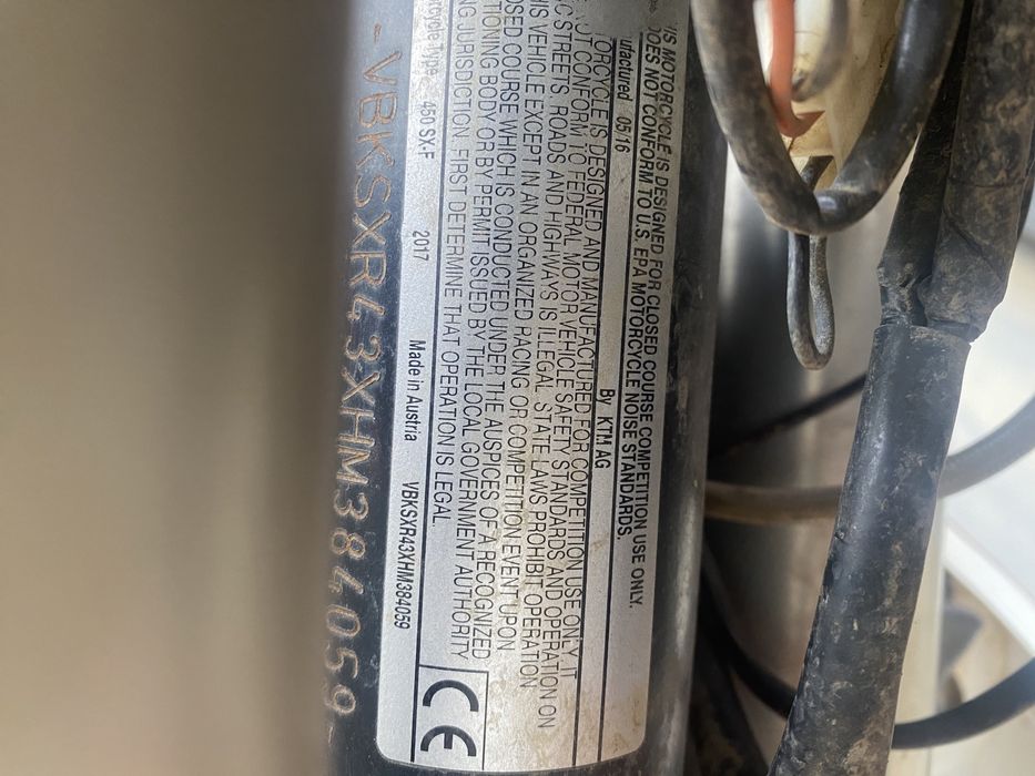 Ктм 450 2017 кросов