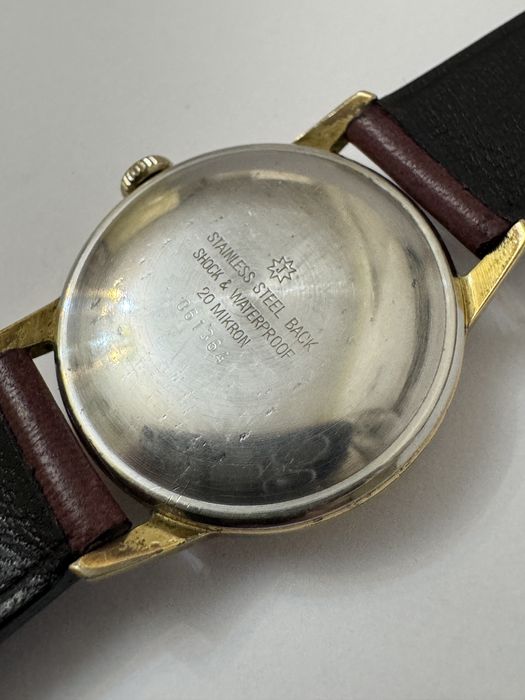 Rar! Ceas Junghans Chronometer. Mecanic, placat aur.