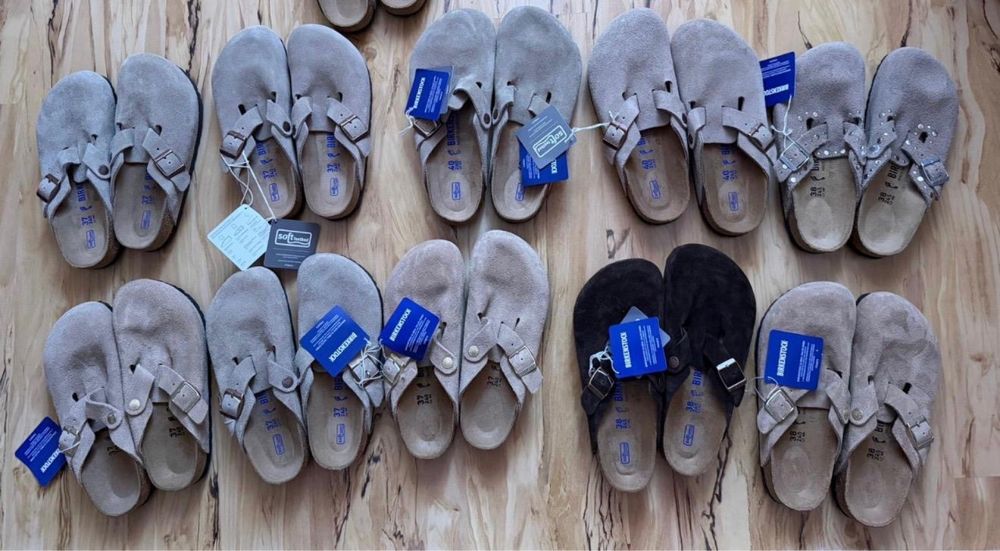 Saboţi 'Boston'BIRKENSTOCK pe Gri Taupe