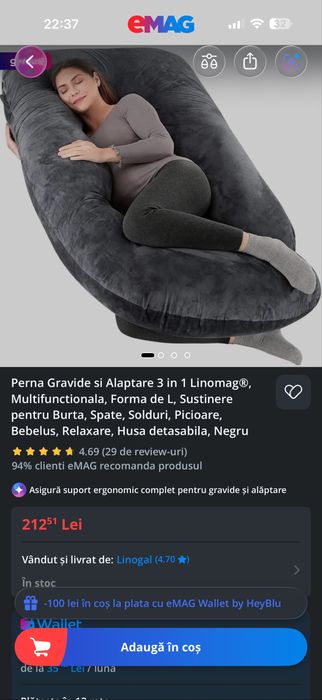 Perna gravida si alaptare 3 in 1