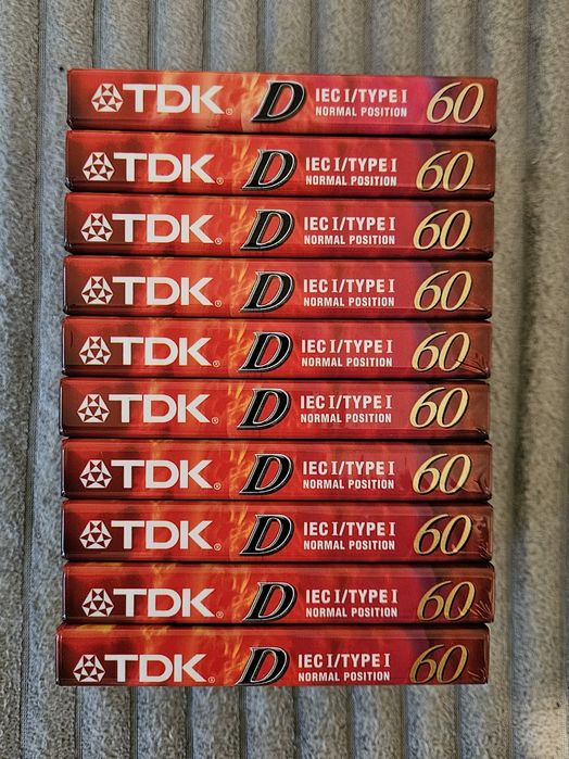 Pack 10 Casete Audio TDK  D60