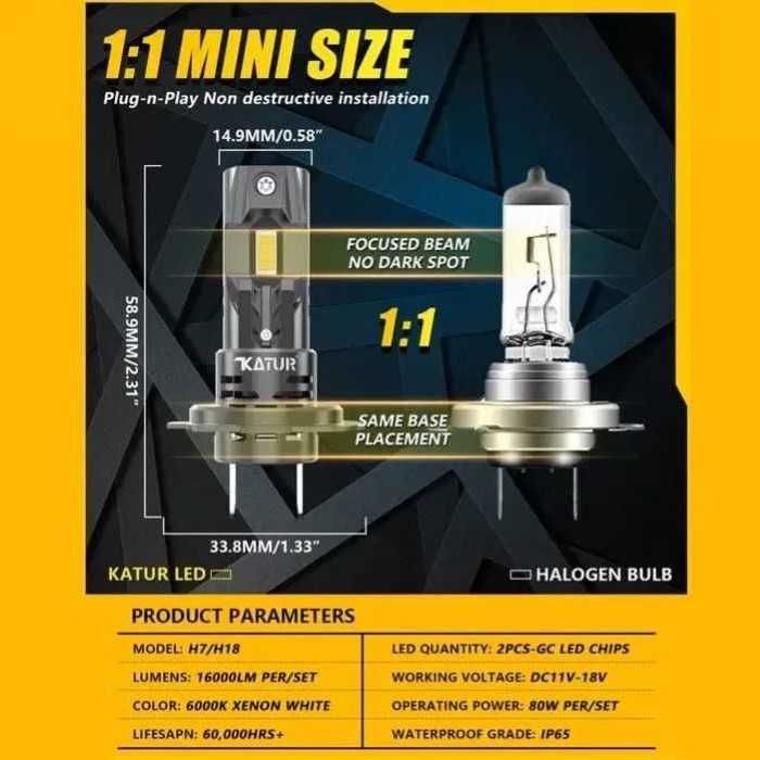LED H7, H4, H1, H11 Canbus | Лед крушки, гаранция 6 месеца