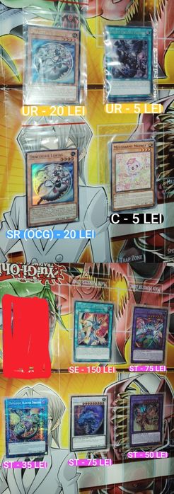 Yu-Gi-Oh Singles Originale M/NM (ENGLEZĂ)