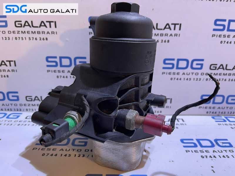 Corp Carcasa Filtru Ulei Senzori si Radiator Ulei Termoflot Skoda Octavia 3 1.6 TDI CLHA CLHB CXXA CXXB DBKA DDYA DDYB DGTE 2017 - Prezent Cod 03N115389 03N117021 [A0308]