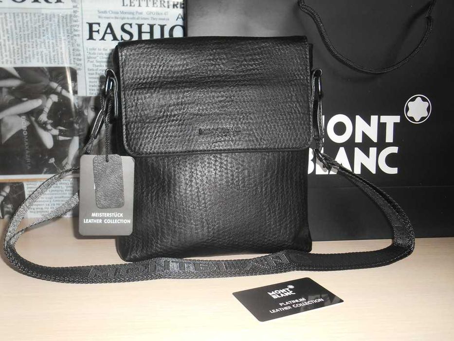 Mont Blanc Geantă pentru bărbați piele 83-21