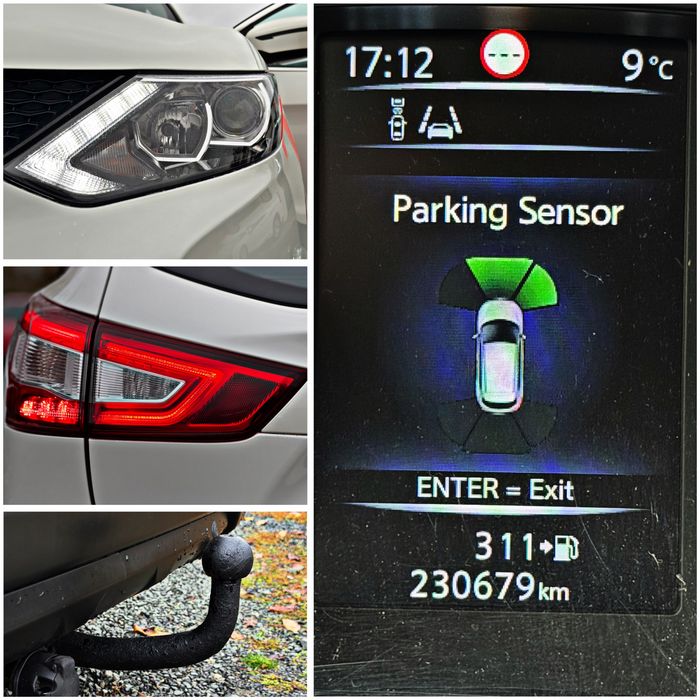 Nissan Qashqai / 1,5Dci / 2017 / Led / Alb perlat