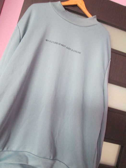 bluza sport Shein cu mesaj   extralarge