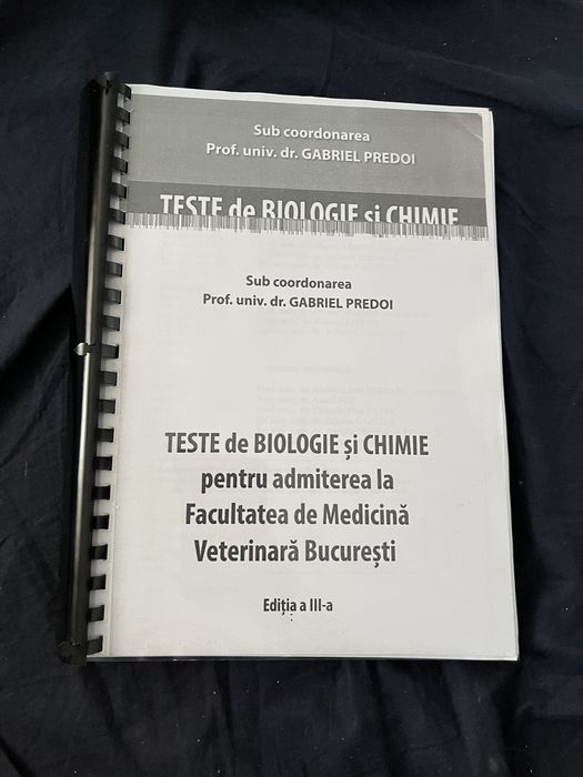 Manuale si culegeri pentru admiterea la medicina