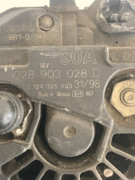 Alternator 14V-90A Volkswagen New Beetle 9C1, 1C1 1998 - 2010 2.0 2.0