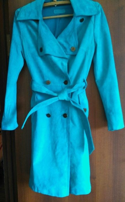 Плащ замшевый отличный