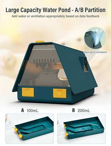 Напълно автоматичен инкубатор за кокошки, 10 яйца от Aissom