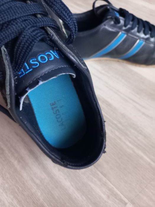 Нова цена! Мъжки кожени обувки LACOSTE