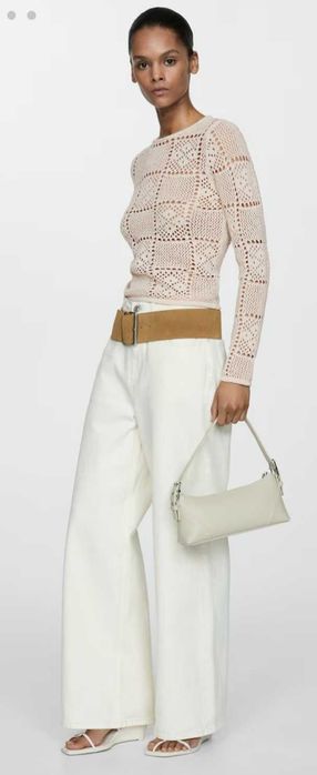 Плетен пуловер Mango