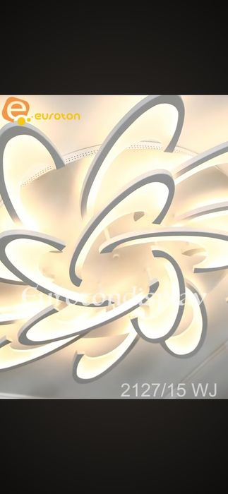 Голяма Бяла LED лампа Ф120 см 150 W