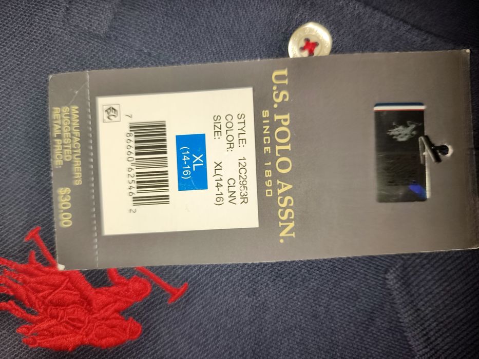 Подростковое Поло U.S. Polo Assn. Оригинал из США. XL. С бирками