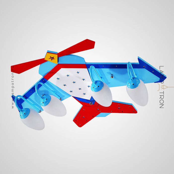 Люстра-самолет (LED-ночник + комплект ламп)