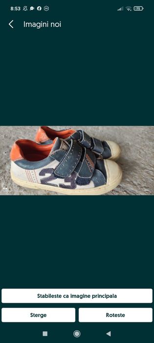 Tenesi din piele naturala, masura 28