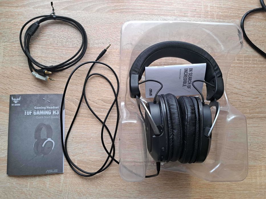 Геймърски слушалки ASUS TUF Gaming H3 - 50mm драйвери, Метална конструкция