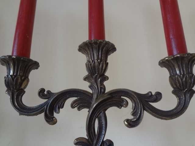 Комплект от 2 бр. бронзови свещника от Германия