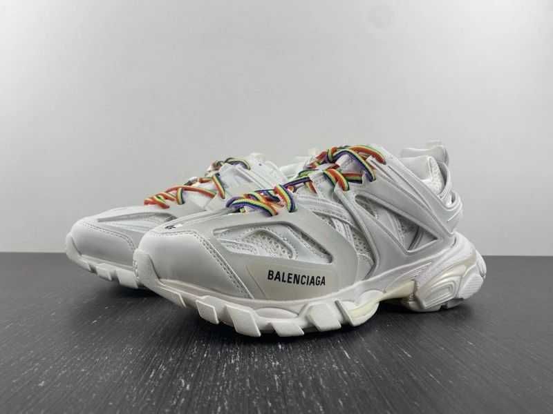 Balenciaga Track Sneaker "White/Rainbow Laces"