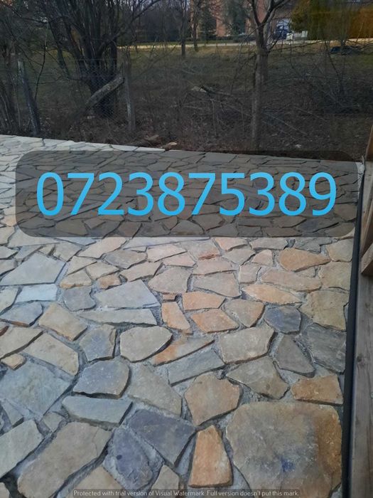 Amenajare Completă de Curte cu Piatră Naturală Rezistentă