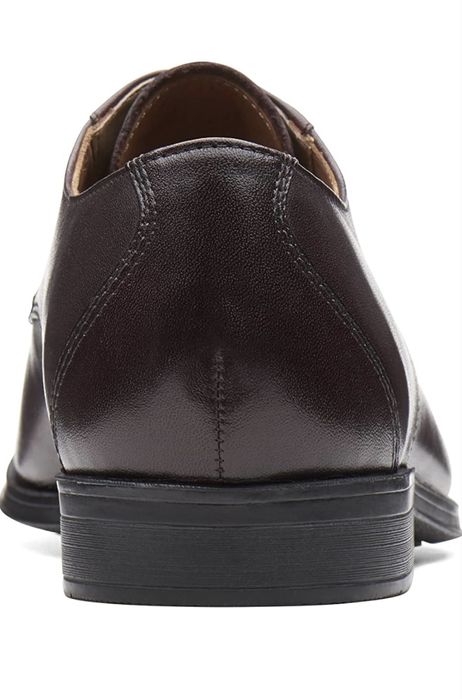 Мъжки кожени обувки Clarks Gilman Lace в бордо цвят. Размер 45