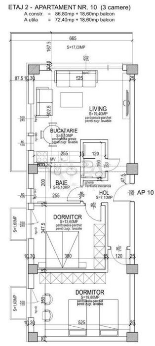 UP Boutique - Pipera Voluntari - APARTAMENT 3 CAMERE finisaje LUX