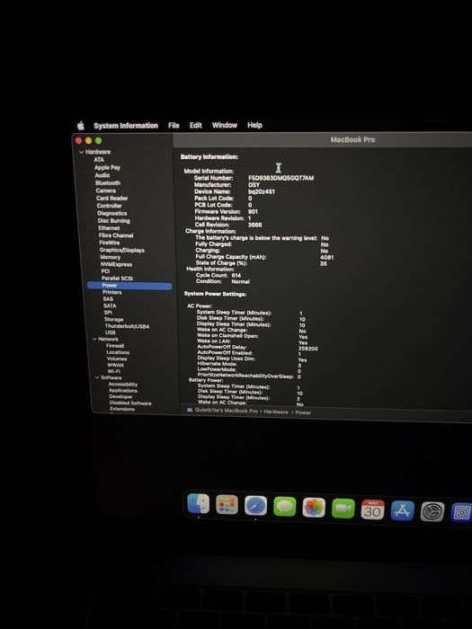 Vand macbook pro 2017