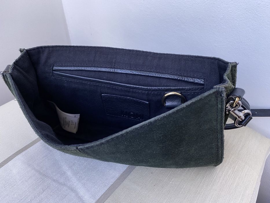 Дамска чанта Kiomi от естествен велур