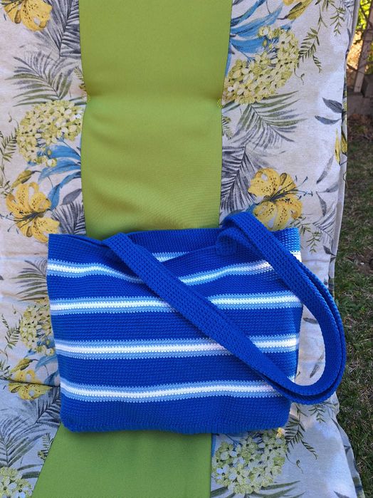 Плетена памучна чанта