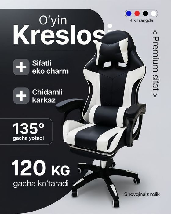 Gamerlar uchun kreslolar
