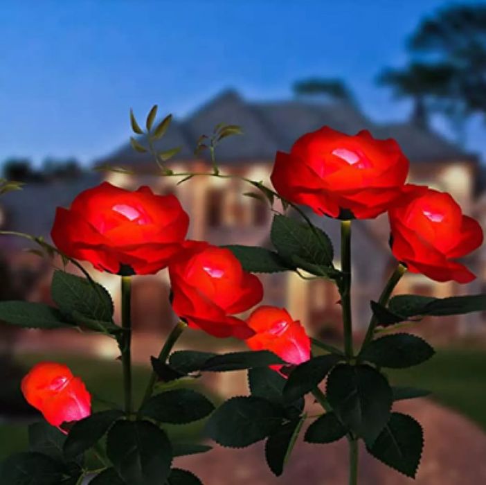 Соларна лампа Роза Водоустойчива