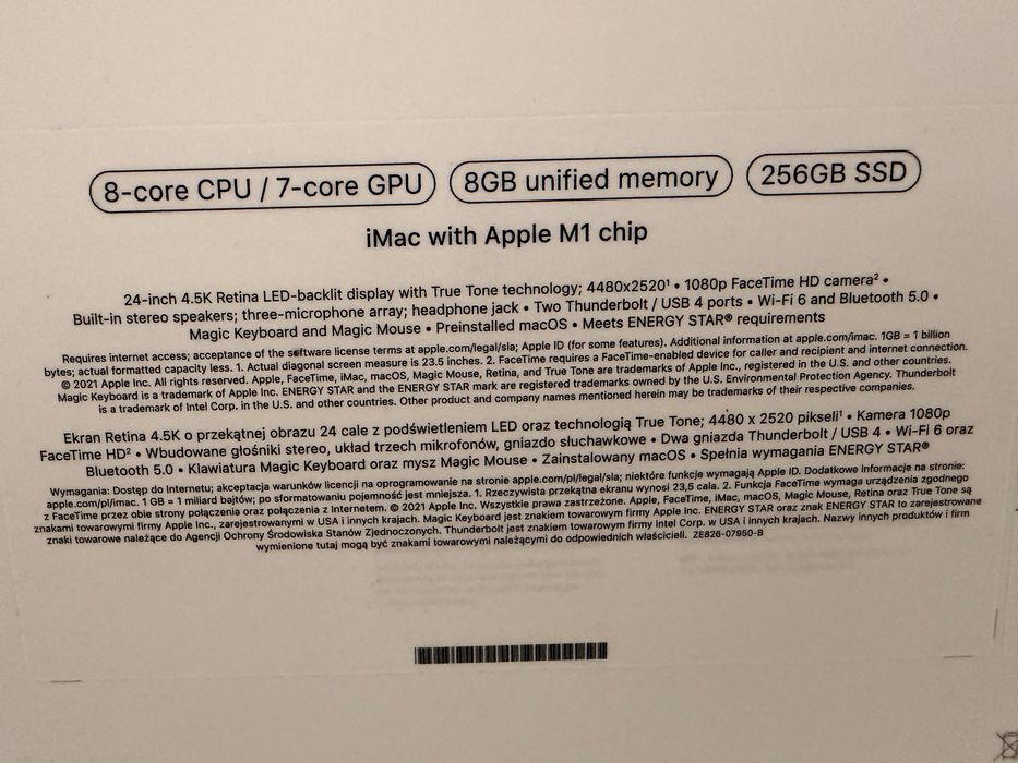 Apple iMac 24" (Blue, M1 Chip)