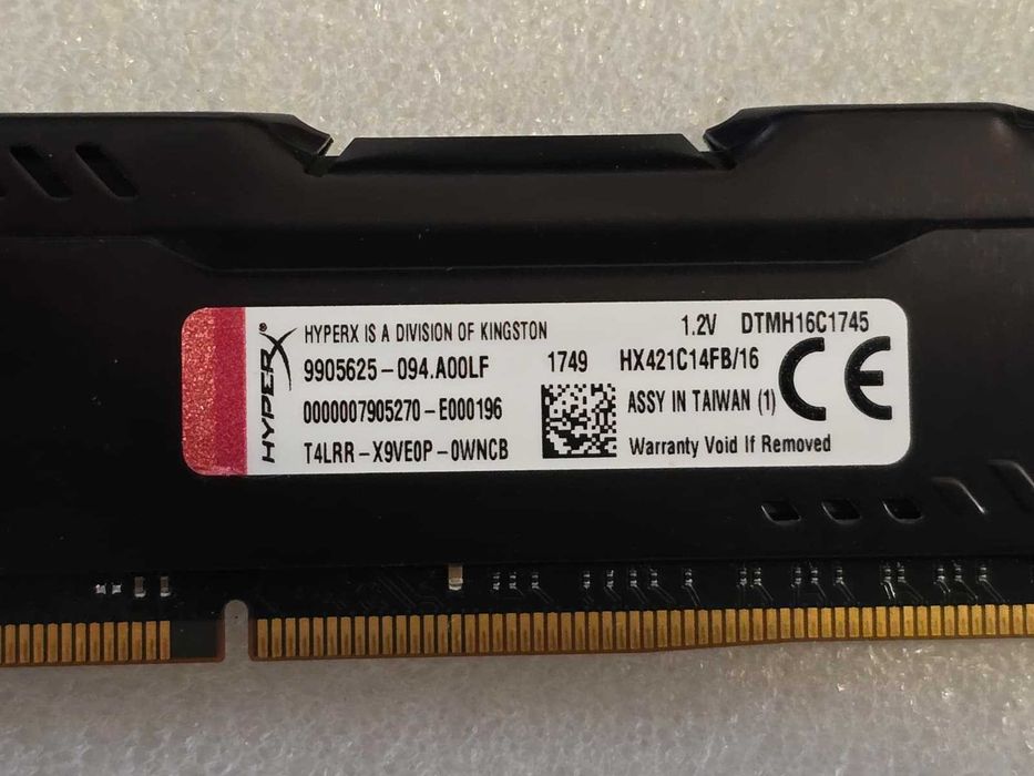 Memorie RAM Kingston HyperX Fury Black 16GB DDR4 2133MHz CL14 1.2V (HX421C14FB/16)