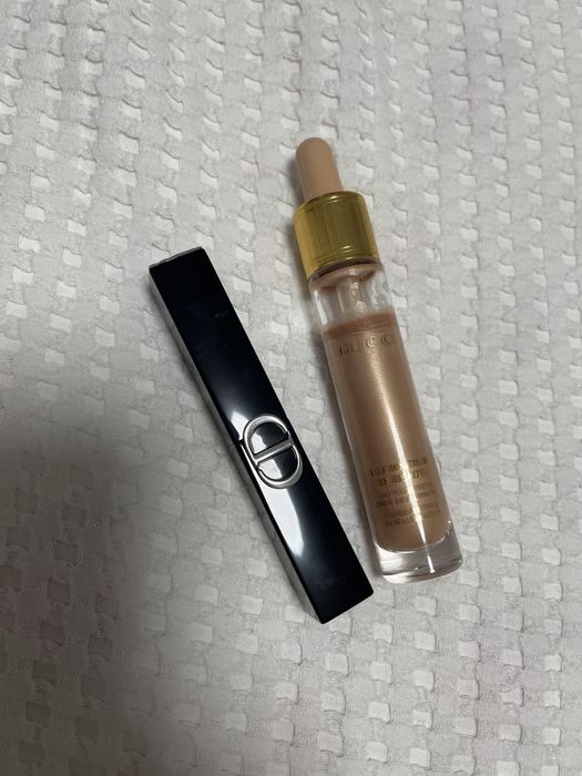 Dior червило , D&G база ,Bobi Bфон дьо тен , GUCCI хайлайтър