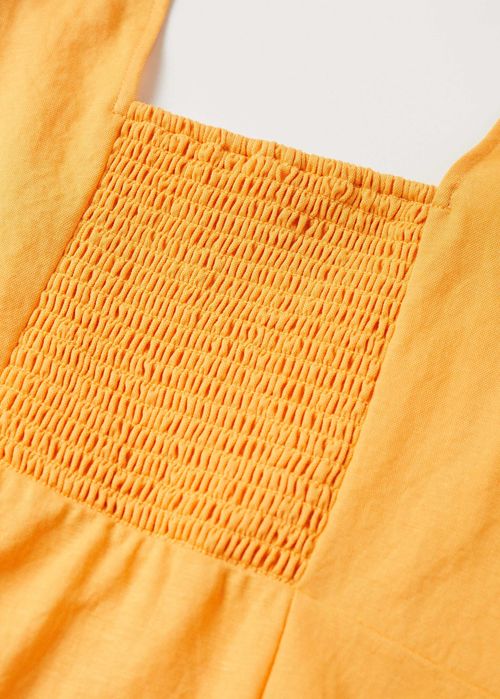 Лятна жълта рокля Манго, S