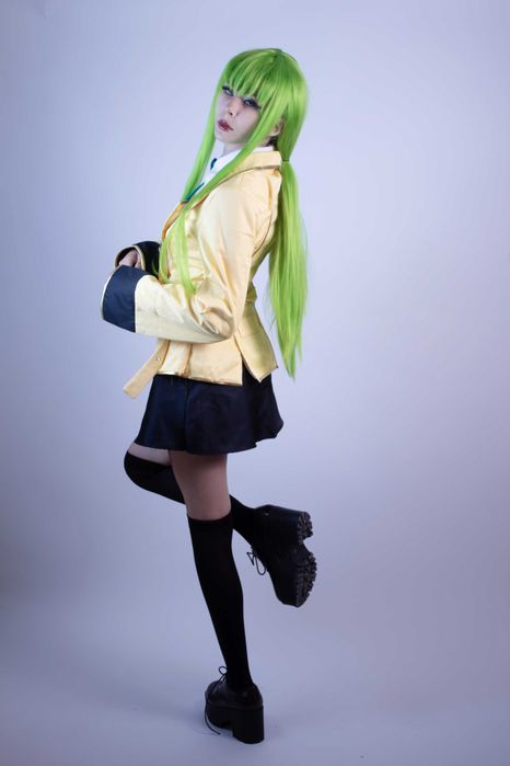 Code Geass C.C  косплей костюм и перука