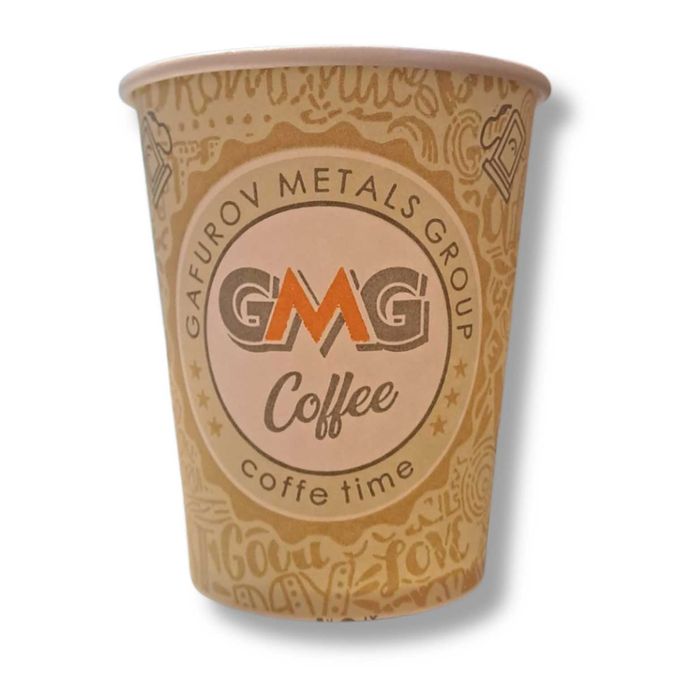 Картонени чаши 7oz – GMG Coffee – 100 бр. / опаковка
